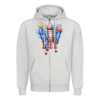 Dove Grey Let’s Get Lıt Zipper Hoodie - JahusDesignShop