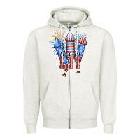 Oatmeal Heather Let’s Get Lıt Zipper Hoodie - JahusDesignShop