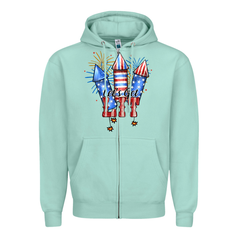 Let’s Get Lıt Zipper Hoodie by JahusDesignShop | Teevron