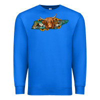 True Royal tennessee map long haired cow Premium Sweatshirt - Jasminsmagicworld