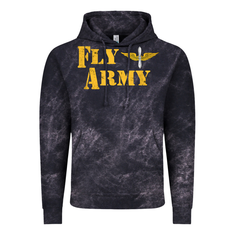 Vintage Fly Army Military Pilot Army Aviation Branch Vintage Hoodie by Craftify | Teevron