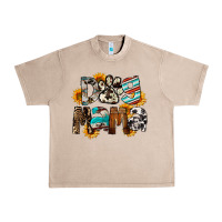 French Oak Dog Mama Urban Heavy Tee - FaDigitalArtStudio