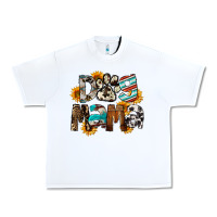 White Dog Mama Urban Heavy Tee - FaDigitalArtStudio