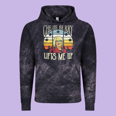 Cherie Berry Lifts Me Up Vintage Hoodie Designed By Craftify