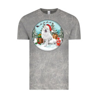 Cloud Rock Christmas samoyed dog Vintage Tee - FaDigitalArtStudio