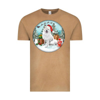 Vintage Camel Christmas samoyed dog Vintage Tee - FaDigitalArtStudio