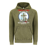 Vintage Olive fisher of men we catch  em he cleans  em matthew 4 19 Vintage Hoodie - Craftify