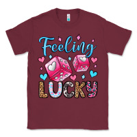 Burgundy feeling lucky valentine's day olivia Classic Tee - OliviaCreatesArt