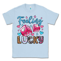 Dusty Blue feeling lucky valentine's day olivia Classic Tee - OliviaCreatesArt