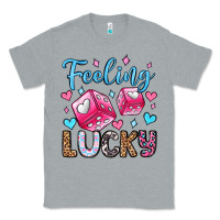 Heather Grey feeling lucky valentine's day olivia Classic Tee - OliviaCreatesArt