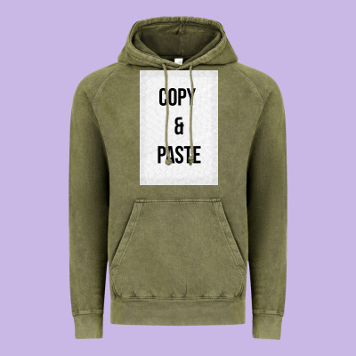 Copy Paste Vintage Hoodie Designed By Craftify