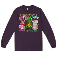 Plum Happiness All Around Happy Valentines Patrick East Long Sleeve Tee - CowhideDigitalArt