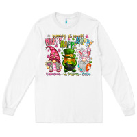 White Happiness All Around Happy Valentines Patrick East Long Sleeve Tee - CowhideDigitalArt