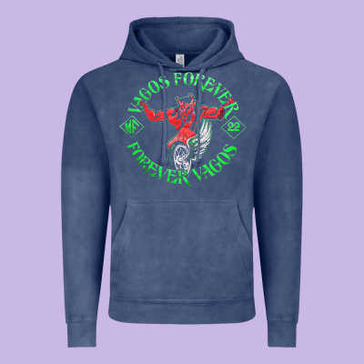 Vagos Mc Vintage Hoodie Designed By Craftify