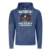 Vintage Denim proud wife of an air force veteran military vet spouse gifts premium m Vintage Hoodie - Craftify