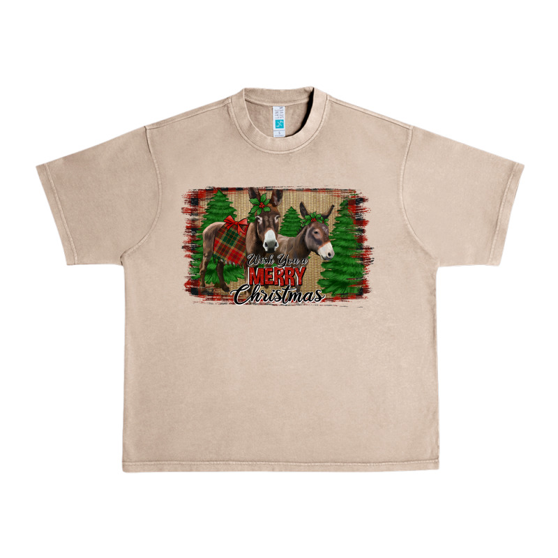 Donkey Christmas Urban Heavy Tee by Jasminsmagicworld | Teevron