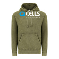 Vintage Olive Mesmerizing Q Cells Vintage Hoodie - InspiraDesign