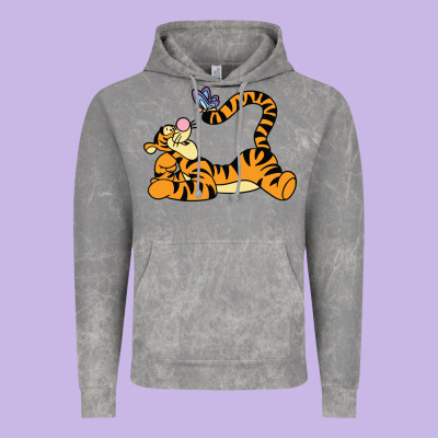 Tigger Vintage Hoodie Designed By Inspiradesign