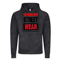 Vintage Black VISION STREET WEAR Vintage Hoodie - InspiraDesign