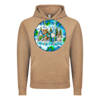 Vintage Coffee merry christmas Vintage Hoodie - CowhideDigitalArt