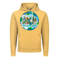 Vintage Mustard merry christmas Vintage Hoodie - CowhideDigitalArt