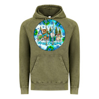 Vintage Olive merry christmas Vintage Hoodie - CowhideDigitalArt