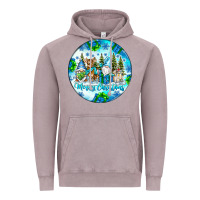 Vintage Zinc merry christmas Vintage Hoodie - CowhideDigitalArt