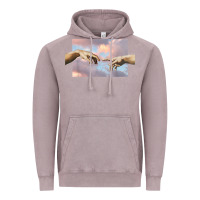 Vintage Zinc creation of adam hands aesthetic t shirt Vintage Hoodie - InspiraDesign