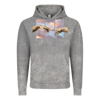 Cloud Rock creation of adam hands aesthetic t shirt Vintage Hoodie - InspiraDesign