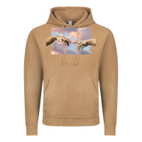 Vintage Camel creation of adam hands aesthetic t shirt Vintage Hoodie - InspiraDesign