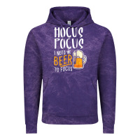 Hocus Pocus I Need Beer To Focus Funny Halloween Witch 1 Vintage Hoodie | Teevron