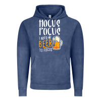 Vintage Denim Hocus Pocus I Need Beer To Focus Funny Halloween Witch 1 Vintage Hoodie - InspiraDesign