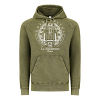 Vintage Olive Universite Paris La Sorbonne Vintage Hoodie - InspiraDesign