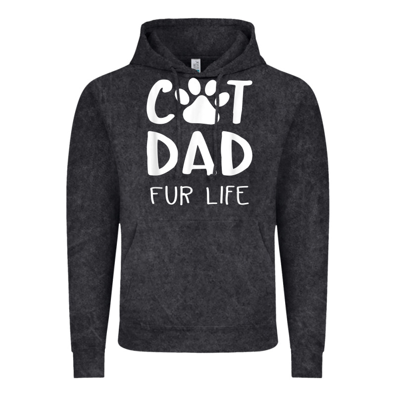Funny Cat Dad Fathers Day Gift Shirt Fur Life Cat Tee Vintage Hoodie by InspiraDesign | Teevron