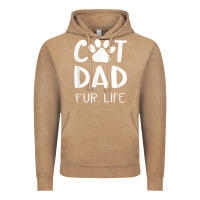 Vintage Coffee funny cat dad fathers day gift shirt fur life cat tee Vintage Hoodie - InspiraDesign