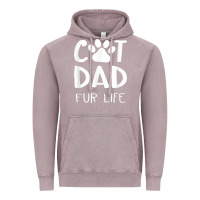 Vintage Zinc funny cat dad fathers day gift shirt fur life cat tee Vintage Hoodie - InspiraDesign