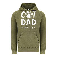 Vintage Olive funny cat dad fathers day gift shirt fur life cat tee Vintage Hoodie - InspiraDesign