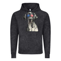 Vintage Black great dane sunglasses american usa flag 4th of july fourth t shirt Vintage Hoodie - InspiraDesign