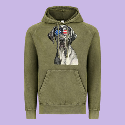 Great Dane Sunglasses American Usa Flag 4th Of July Fourth T Shirt Vintage Hoodie Designed By Inspiradesign