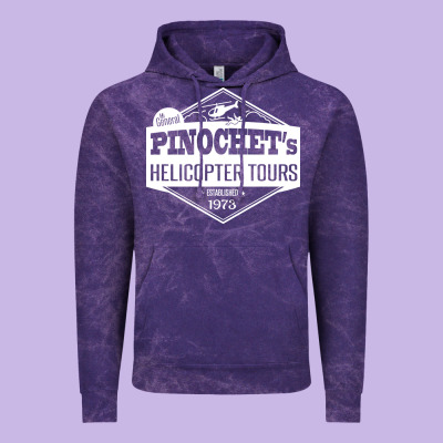 Pinochet Helicopter Tours Vintage Hoodie Designed By Inspiradesign