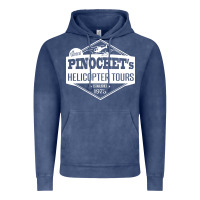 Vintage Denim Pinochet Helicopter Tours Vintage Hoodie - InspiraDesign