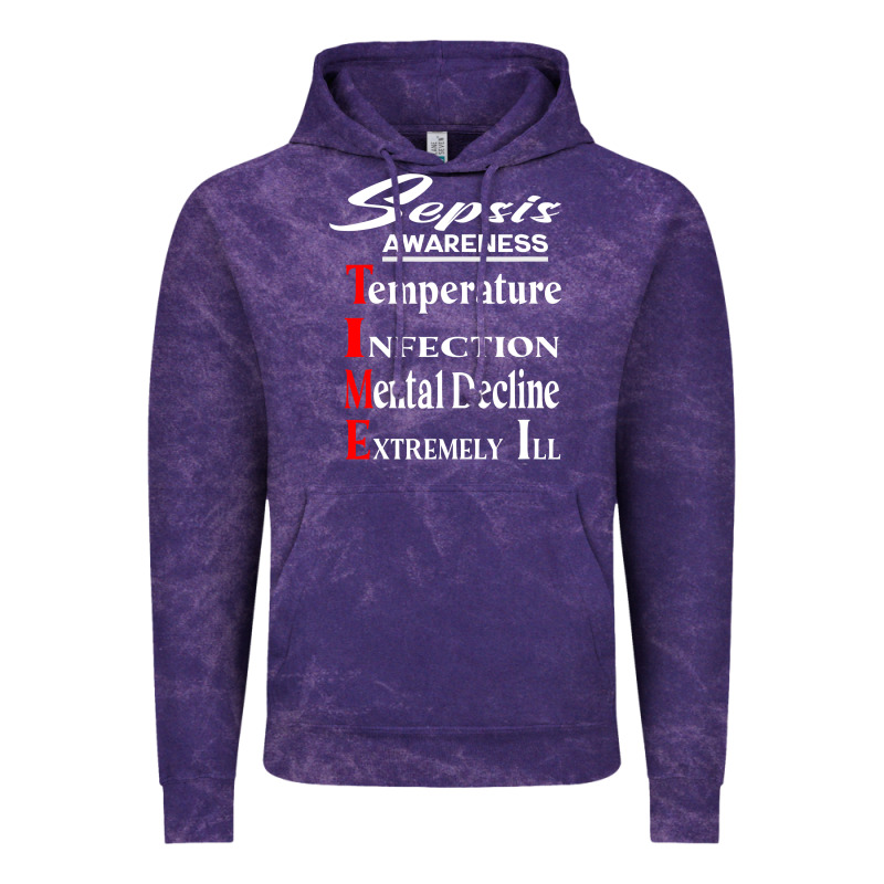 Sepsis Awareness  Know Sepsis Signs  Sepsis Surviv Vintage Hoodie by InspiraDesign | Teevron
