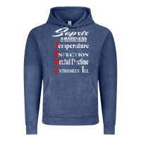 Vintage Denim Sepsis Awareness  Know Sepsis Signs  Sepsis Surviv Vintage Hoodie - InspiraDesign