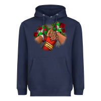 Navy Latina Mexican Heavyweight Hoodie - RanaPortraitStore