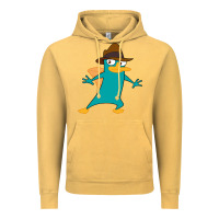 Vintage Mustard Perry The Platypus Vintage Hoodie - InspiraDesign