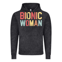 Vintage Black bionic woman injury accident broken hip leg arm surgery t shirt Vintage Hoodie - InspiraDesign