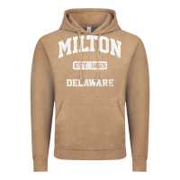 Vintage Coffee milton delaware de vintage state athletic style t shirt Vintage Hoodie - InspiraDesign