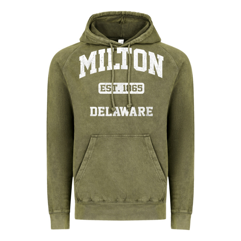 Milton Delaware De Vintage State Athletic Style T Shirt Vintage Hoodie by InspiraDesign | Teevron