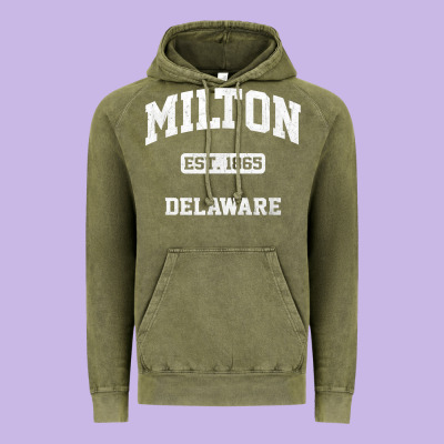 Milton Delaware De Vintage State Athletic Style T Shirt Vintage Hoodie Designed By Inspiradesign