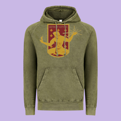 Usa,  Detroit City Fc Vintage Hoodie Designed By Inspiradesign